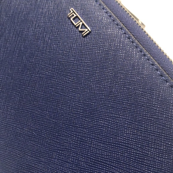 Tumi Accessories New Tumi Navy Blue Leather Travel Organizer Wallet